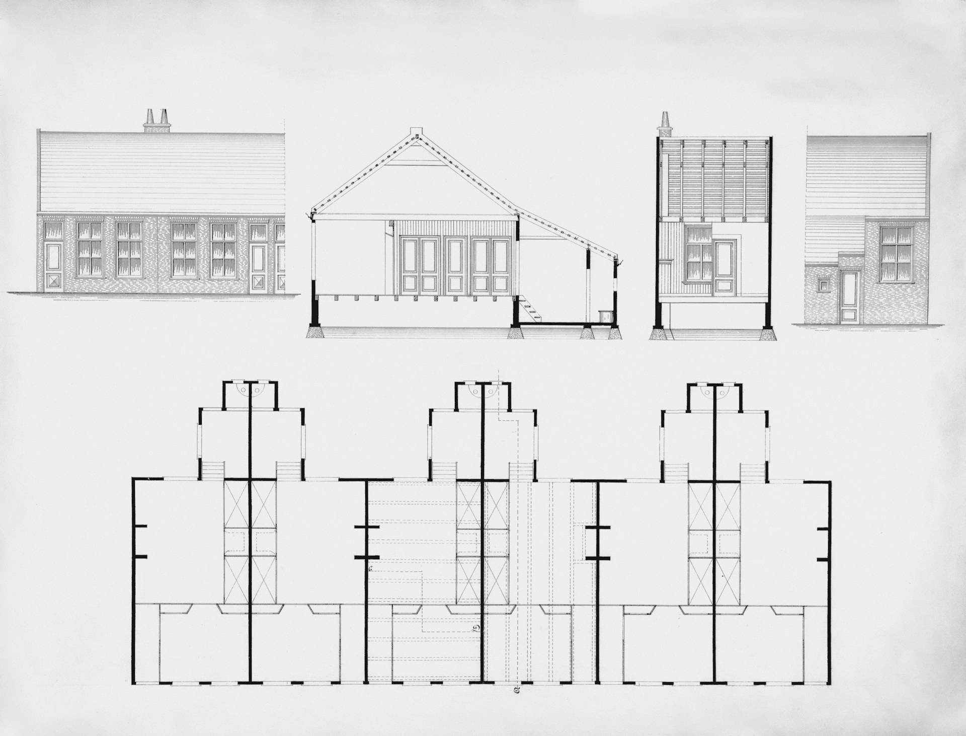 Gebäudezeichnungen und Grundriss — das Baujahr verrät das Asbestrisiko